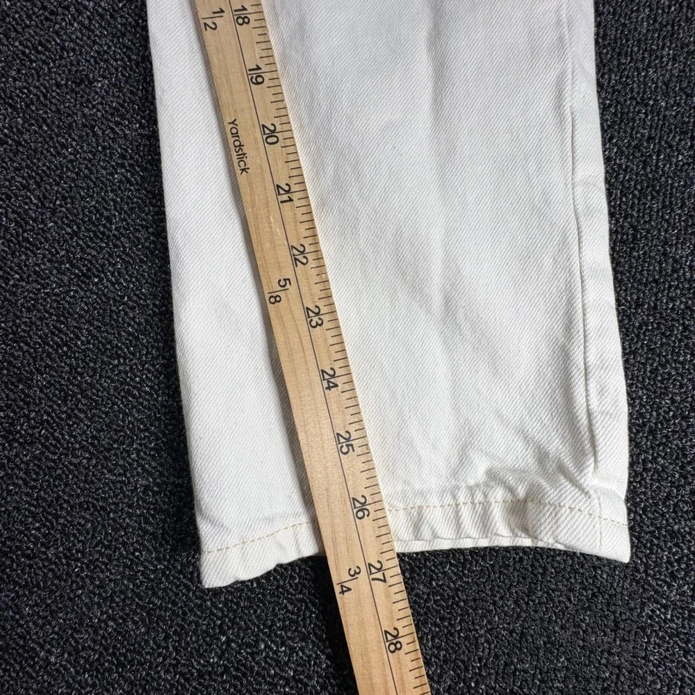 Everlane The Relaxed Straight Jean Womens 24 Cream Organic‎ Cotton Denim